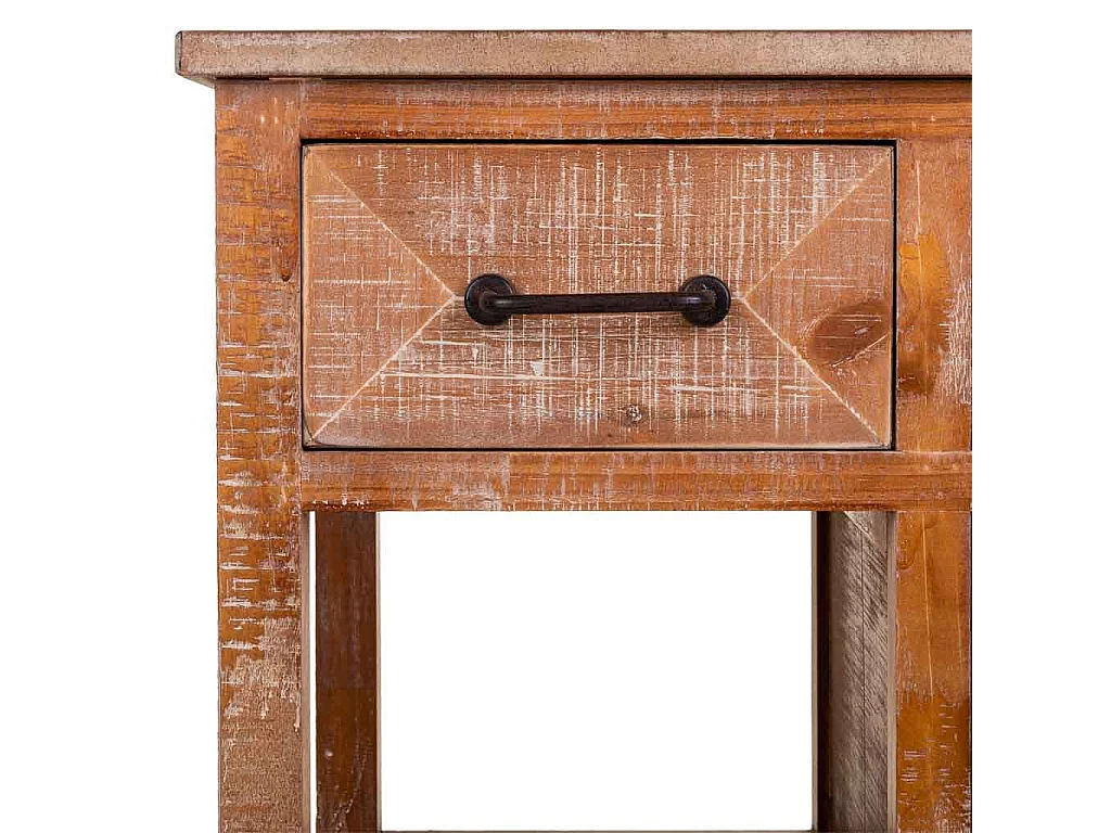 Braune Eingangsschrank aus Holz 67x37x82h cm