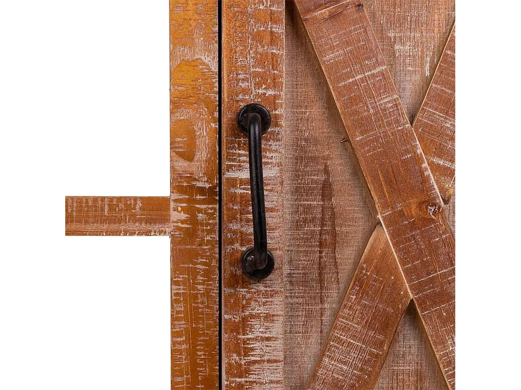 Braune Eingangsschrank aus Holz 67x37x82h cm