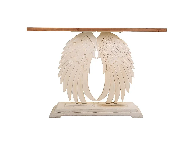 Weiß geschnitzte Holzhalle 150x40x101h cm