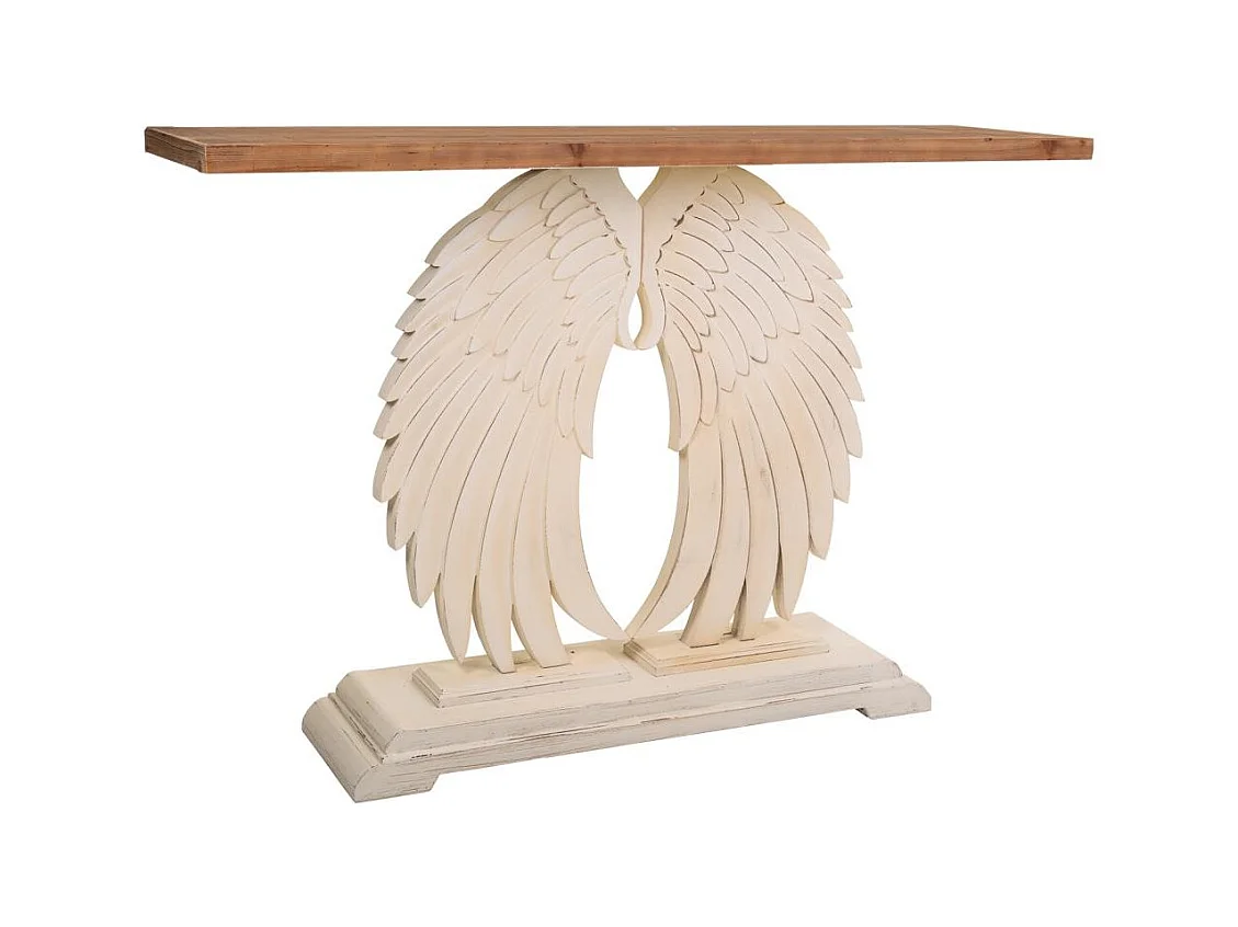 Weiß geschnitzte Holzhalle 150x40x101h cm