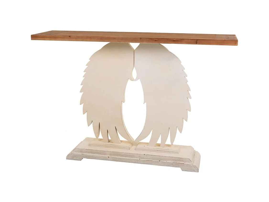 Weiß geschnitzte Holzhalle 150x40x101h cm