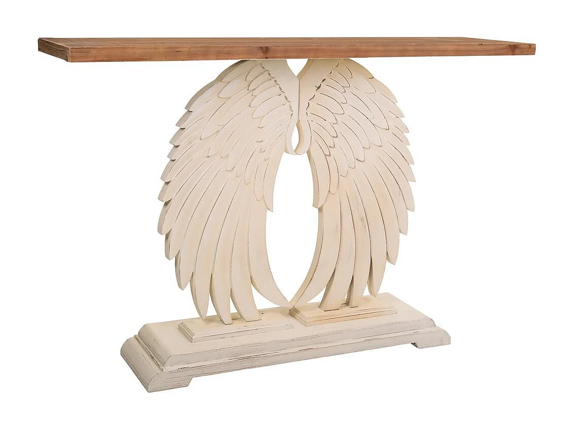 Weiß geschnitzte Holzhalle 150x40x101h cm