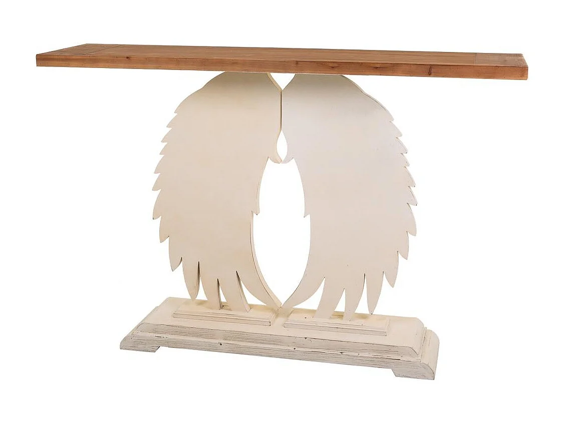 Weiß geschnitzte Holzhalle 150x40x101h cm