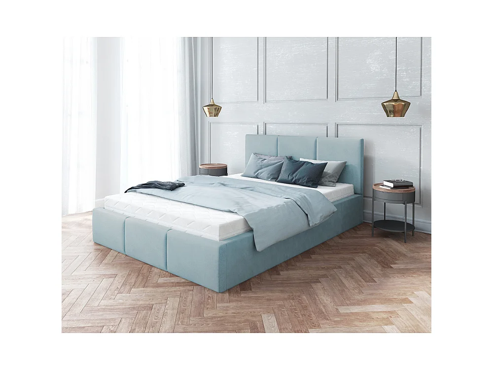Lit coffre Tesia 140x190  - Sommier inclus Mint