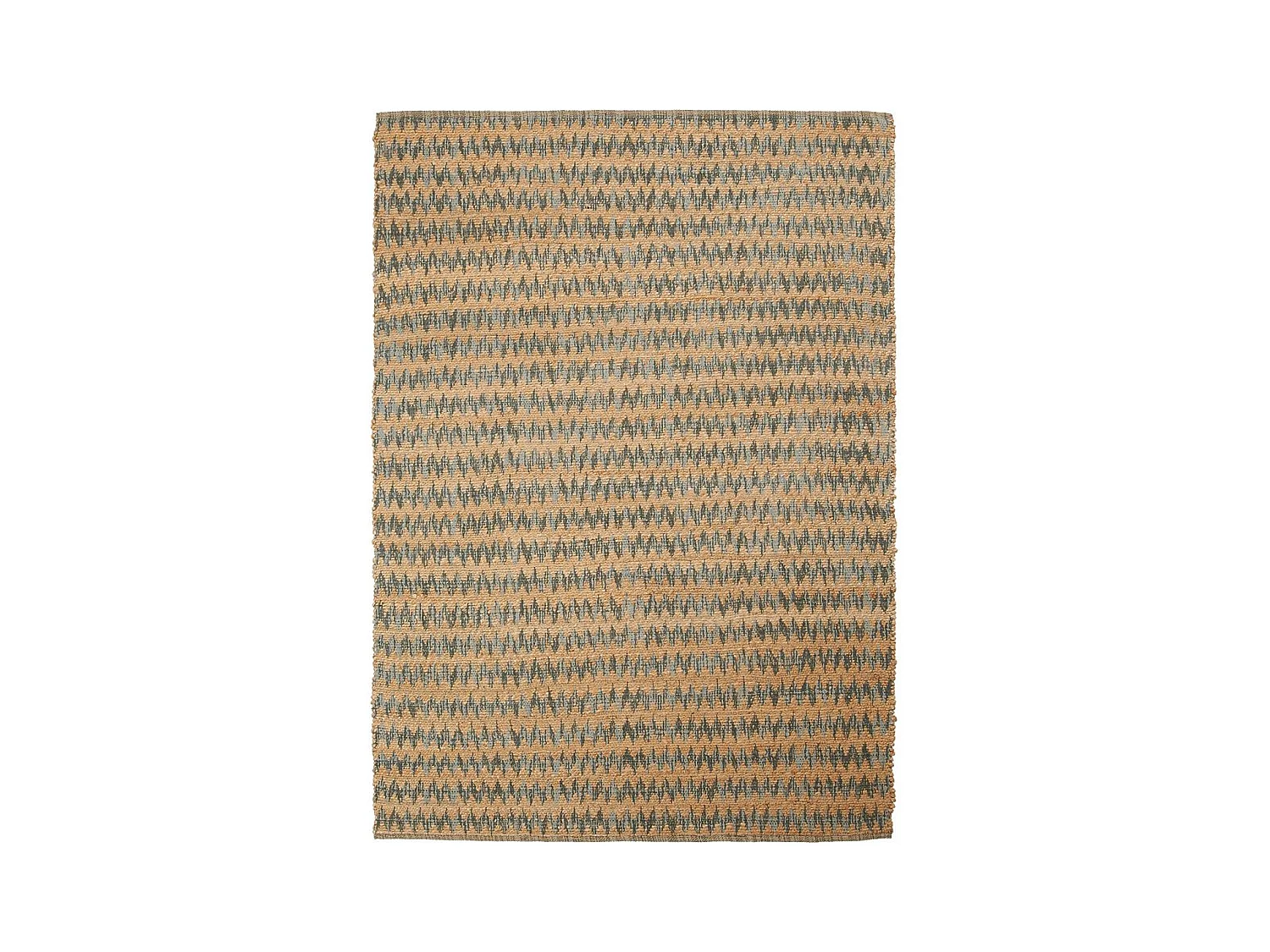 Tapis kilim 170x240 rectangle fait main en chanvre beige motif géométrique