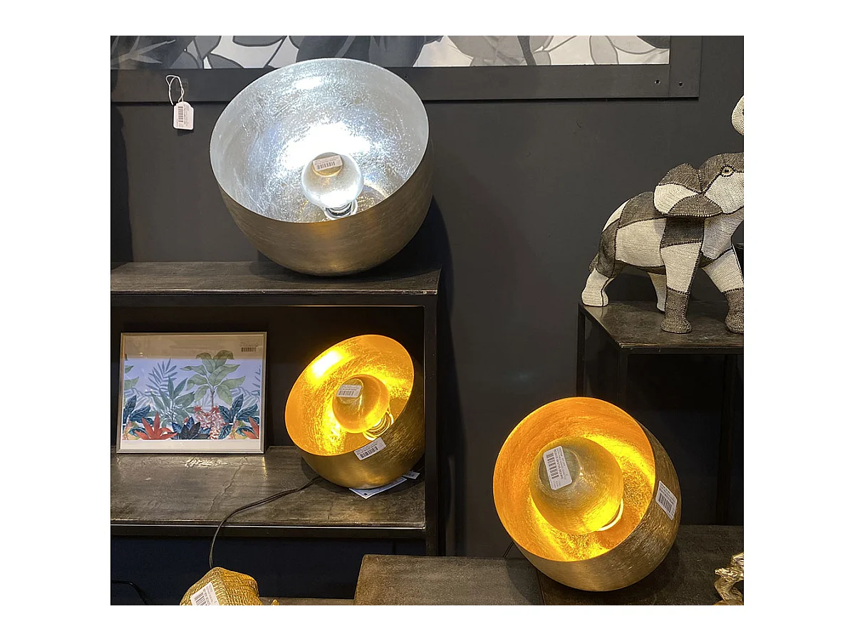 Lampe table Samuel dorée petit modèle