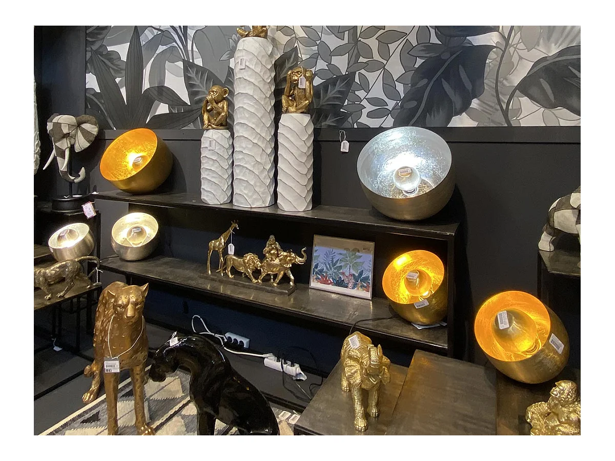 Lampe table Samuel dorée petit modèle