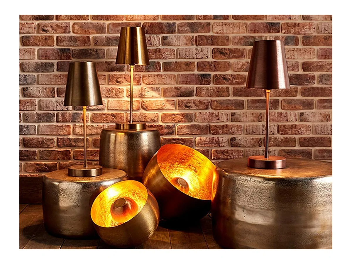 Lampe table Samuel dorée petit modèle