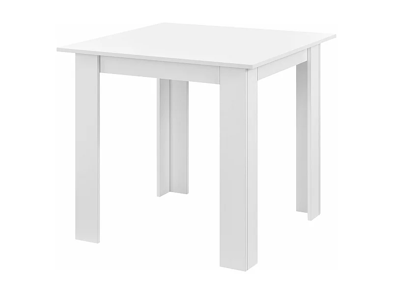 Mesa cuadrada para 4 personas para comedor cocina salón 80 cm blanco 03_0006232
