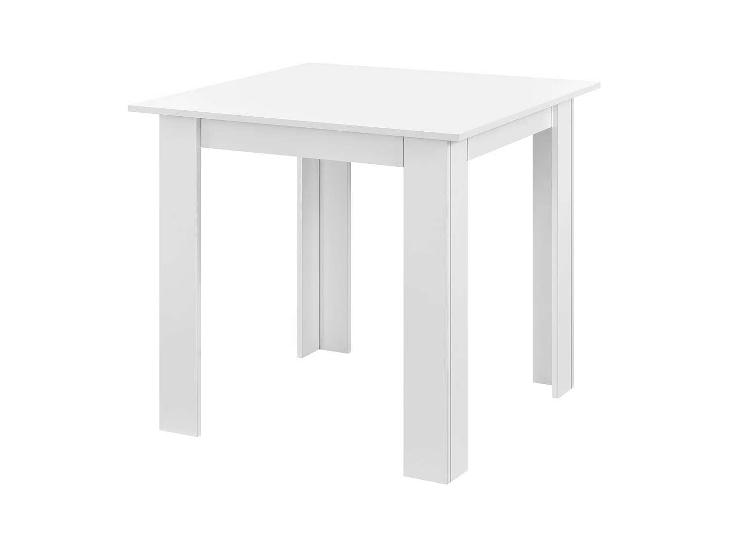 Mesa cuadrada para 4 personas para comedor cocina salón 80 cm blanco 03_0006232
