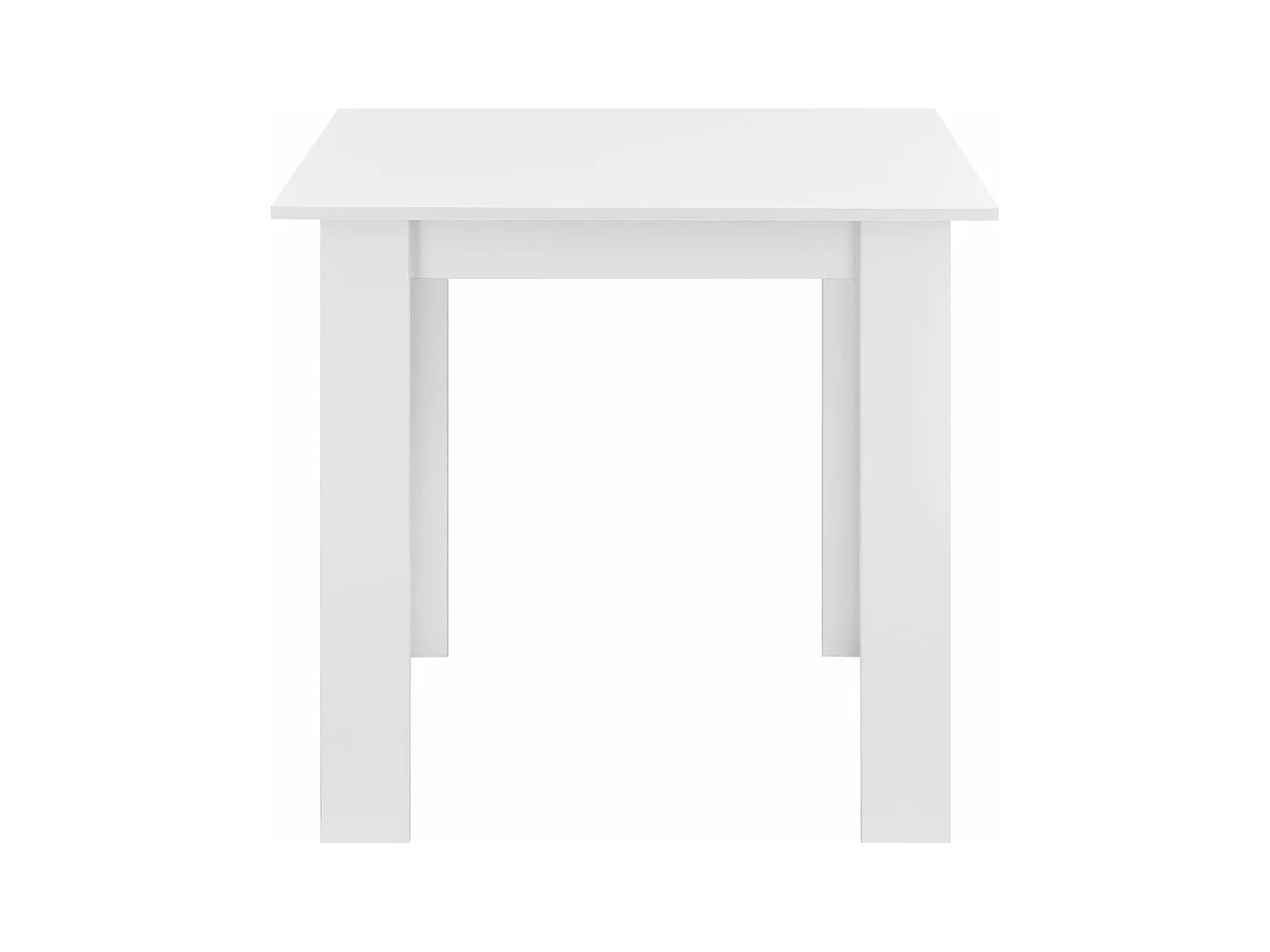 Mesa cuadrada para 4 personas para comedor cocina salón 80 cm blanco 03_0006232