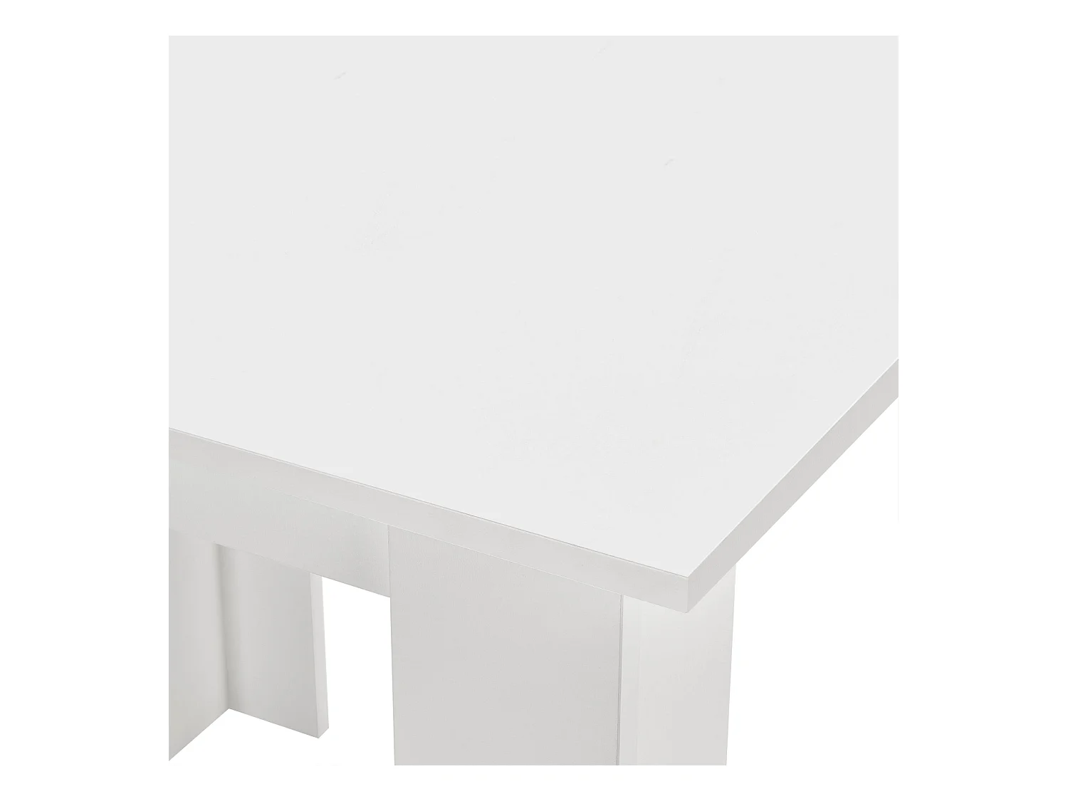 Mesa cuadrada para 4 personas para comedor cocina salón 80 cm blanco 03_0006232