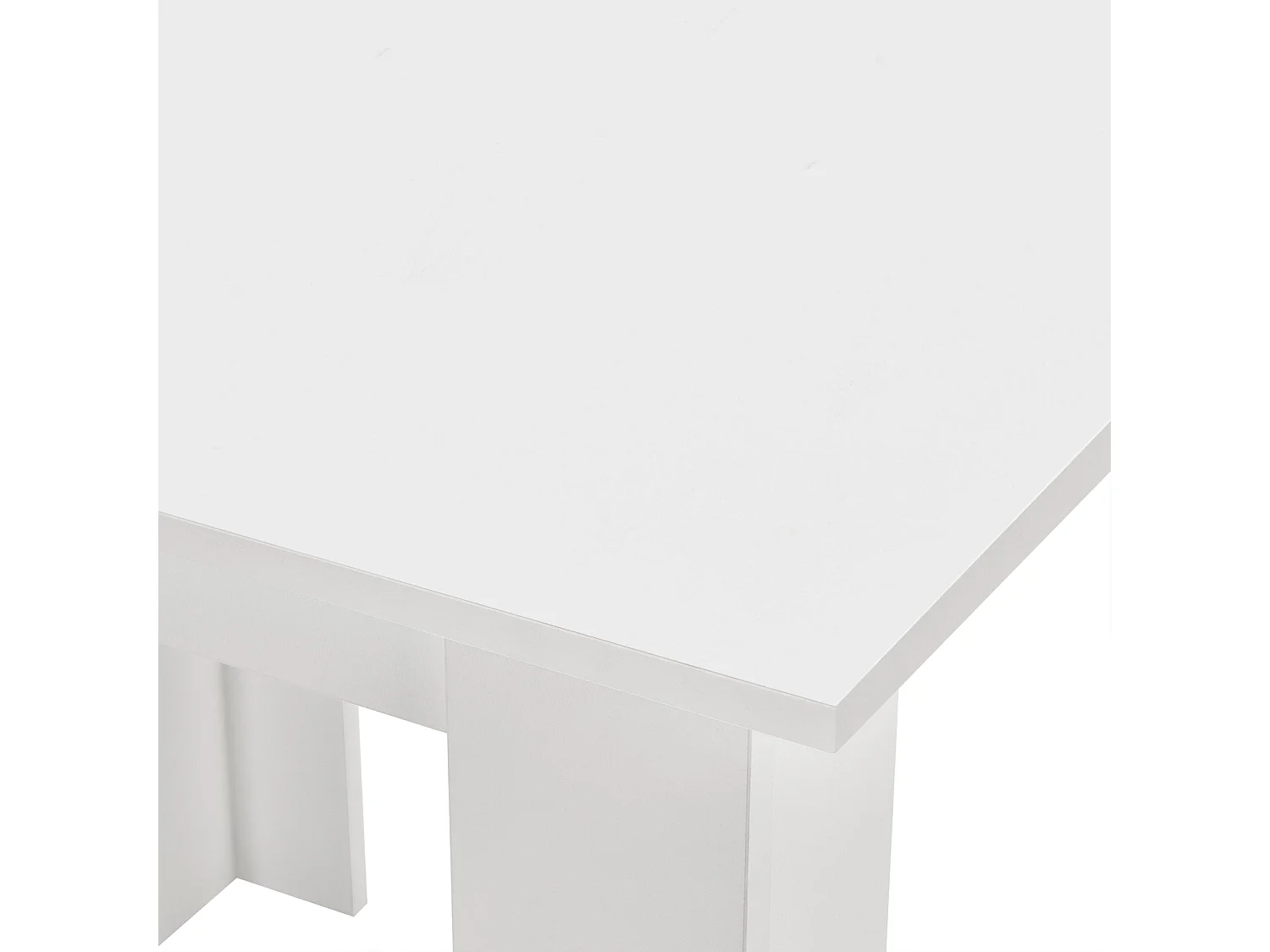 Table de forme carrée blanche 80 x 80 x 76 cm 03_0006232
