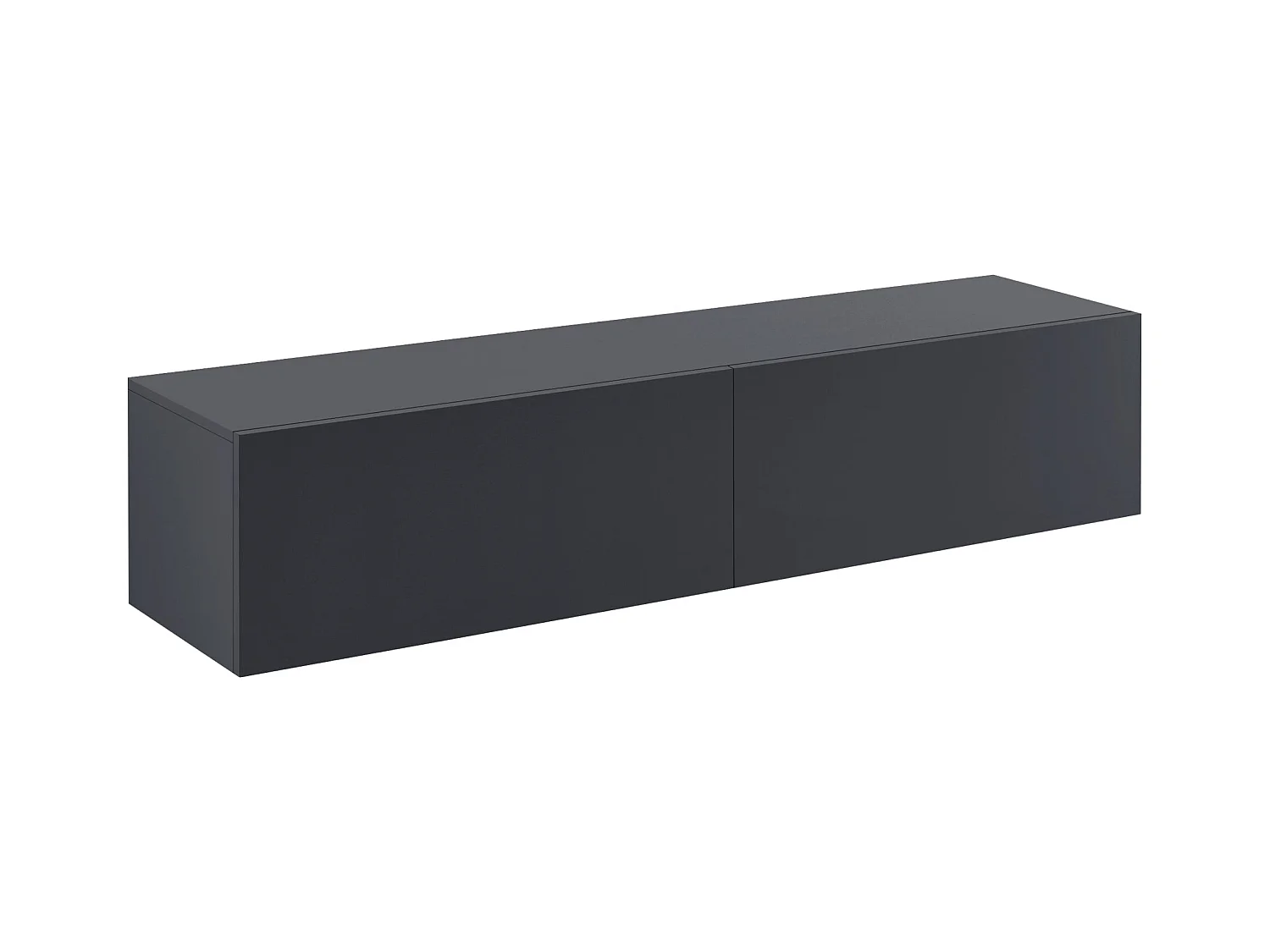 Estante de pared mueble para TV 140 cm gris oscuro mate 03_0005191
