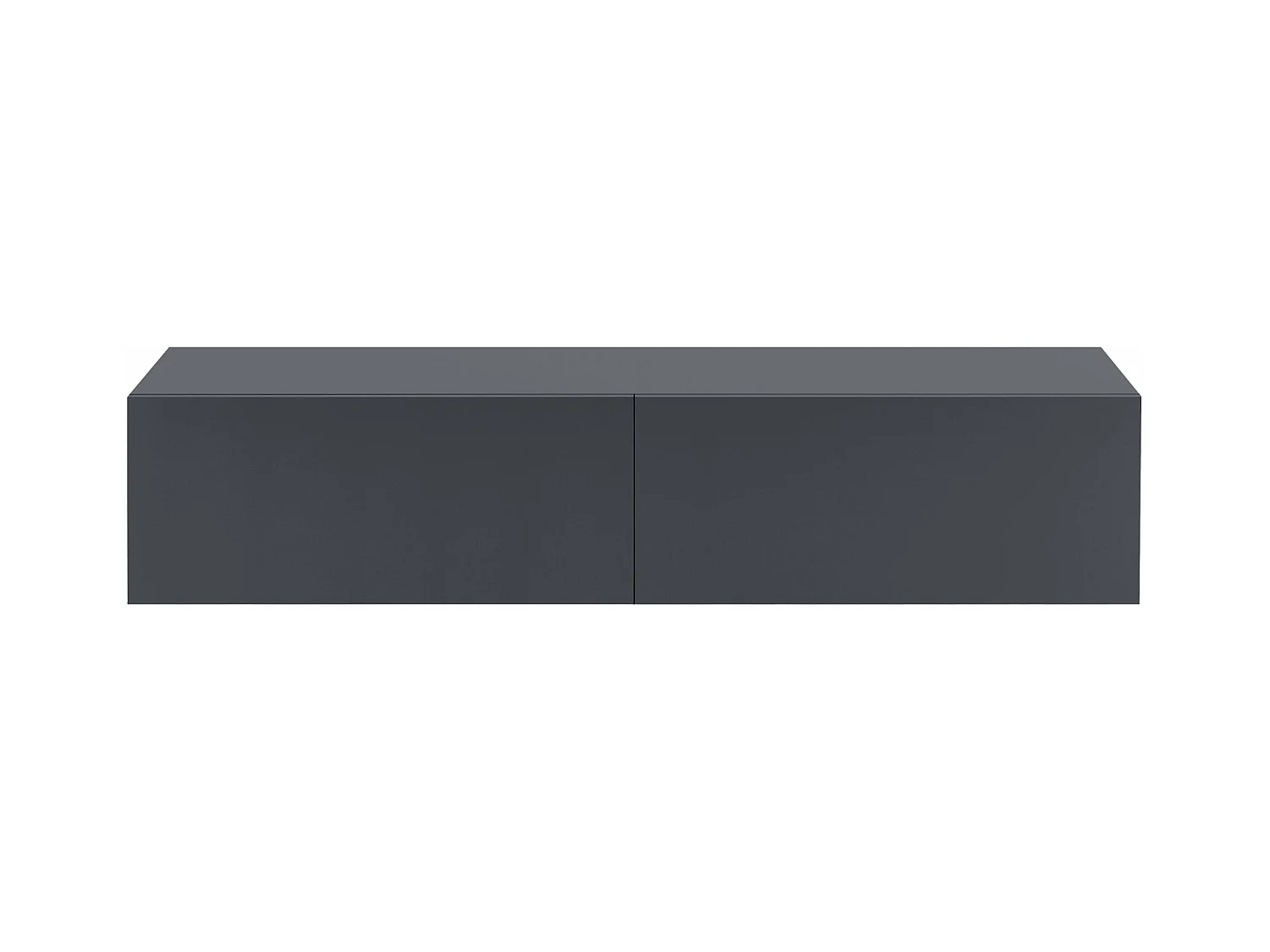 Estante de pared mueble para TV 140 cm gris oscuro mate 03_0005191