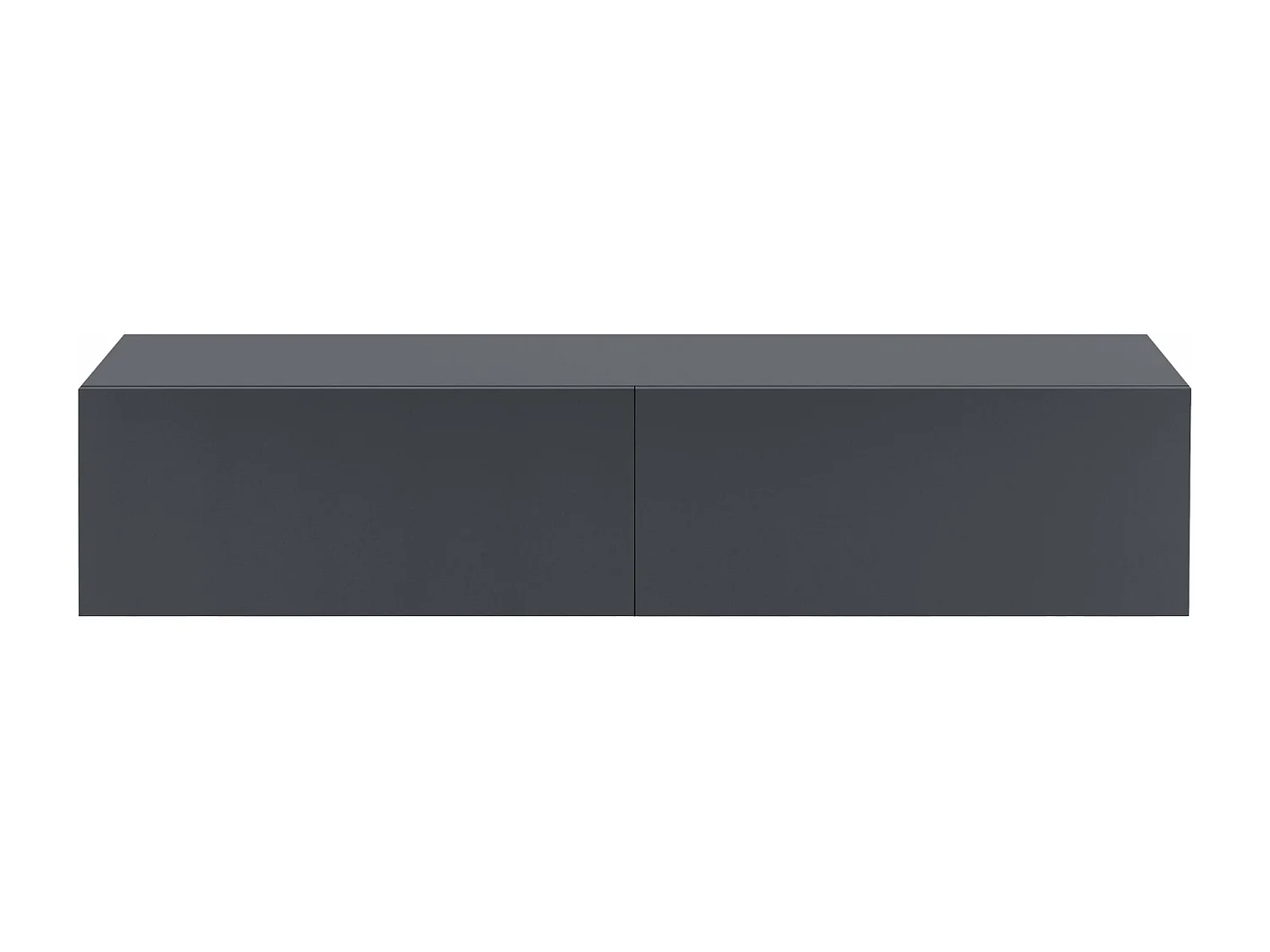 Estante de pared mueble para TV 140 cm gris oscuro mate 03_0005191