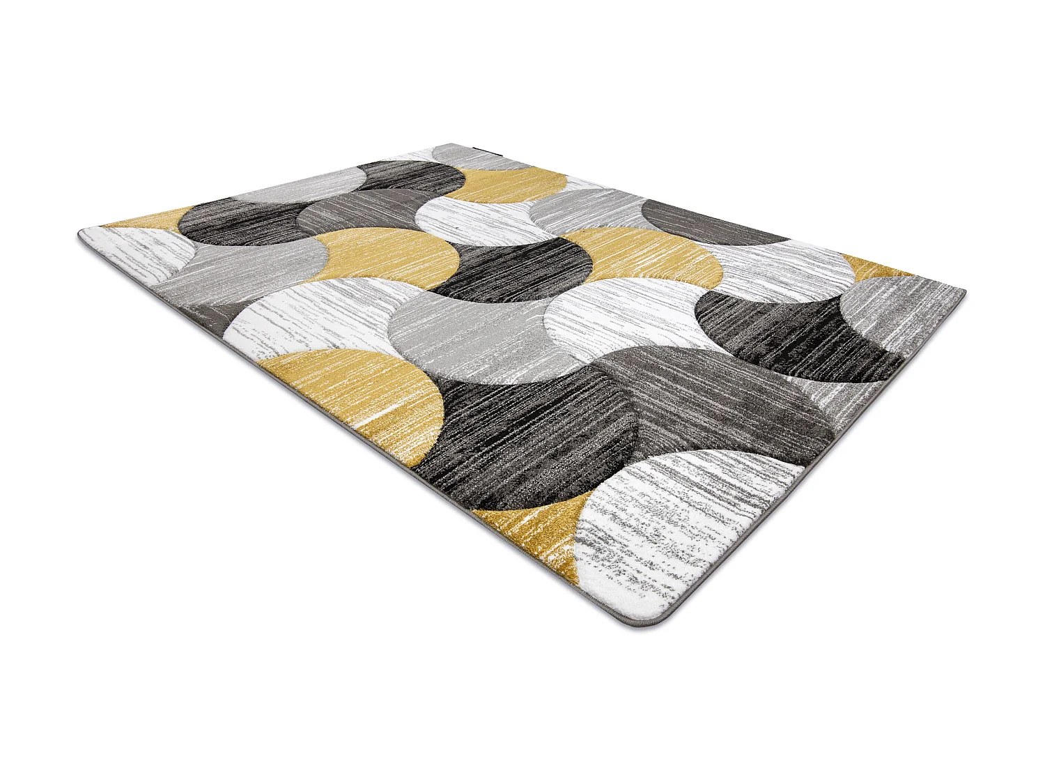Tapijt ALTER Geo Schelpen goud 140x190 cm