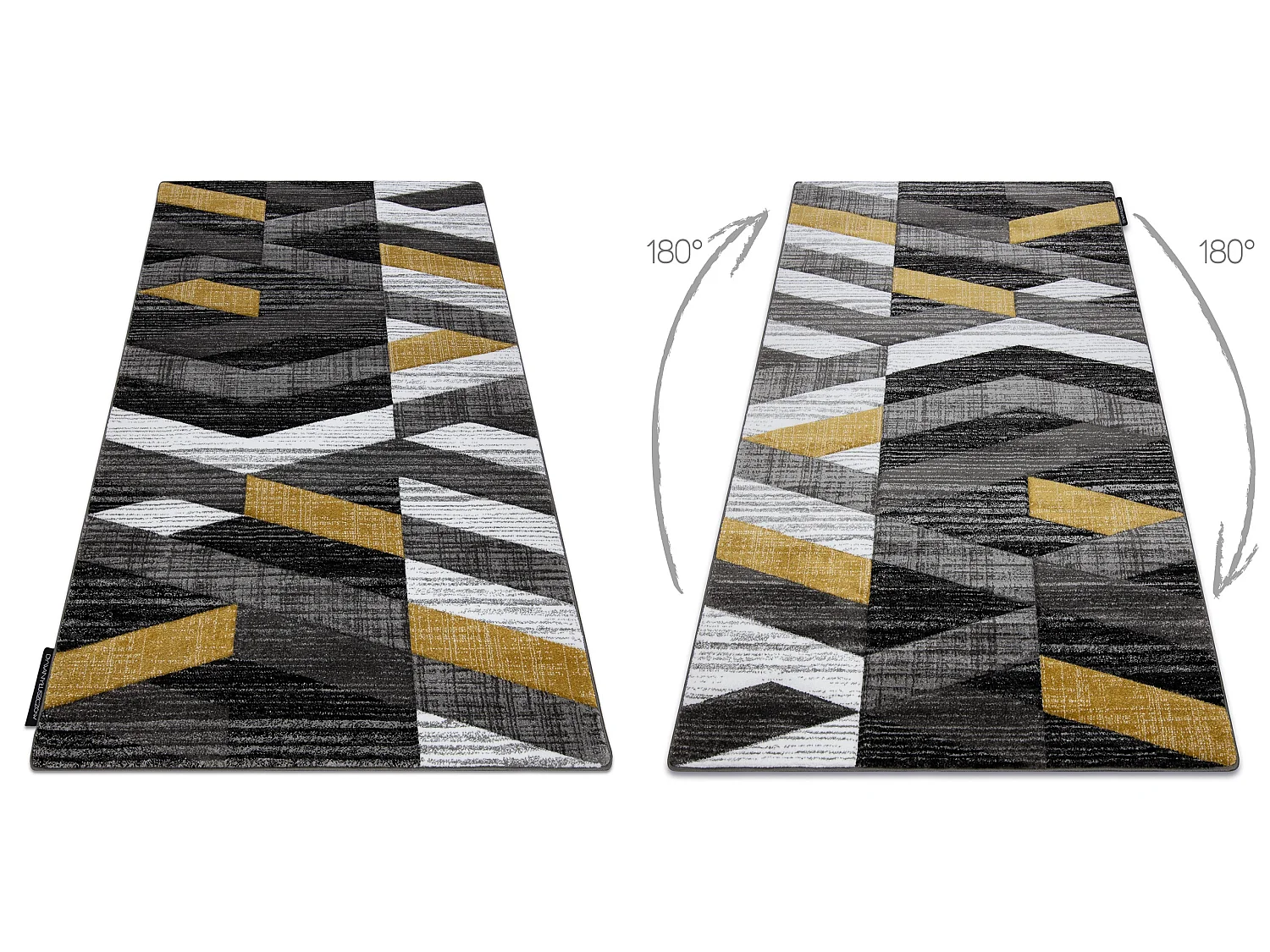 Tapis ALTER Bax des rayures or 160x220 cm