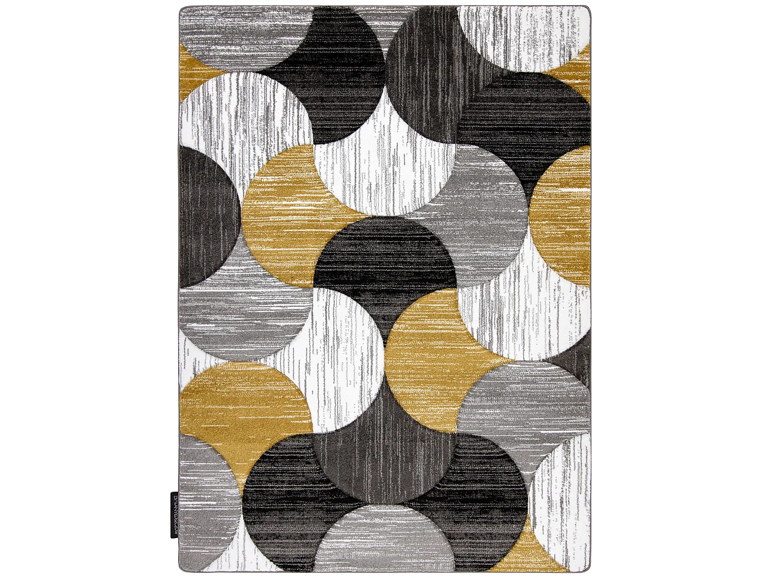 Tapijt ALTER Geo Schelpen goud 180x270 cm