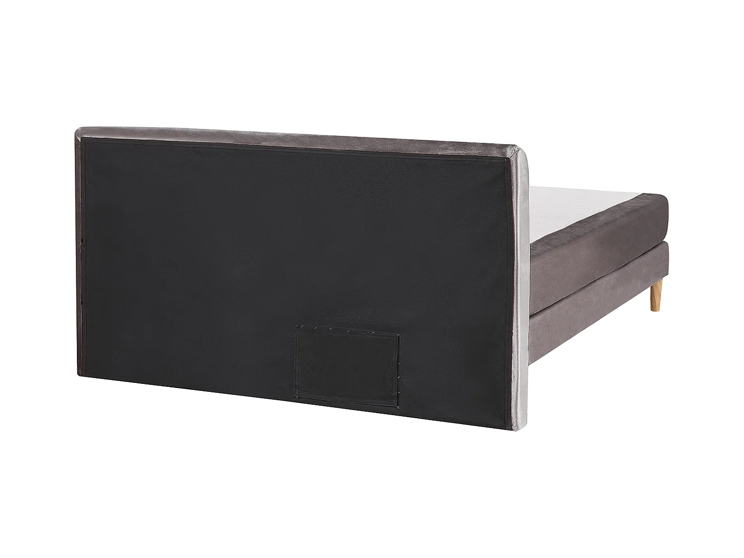Boxspring Fluweel MARQUISE 160 x 200 cm Grijs