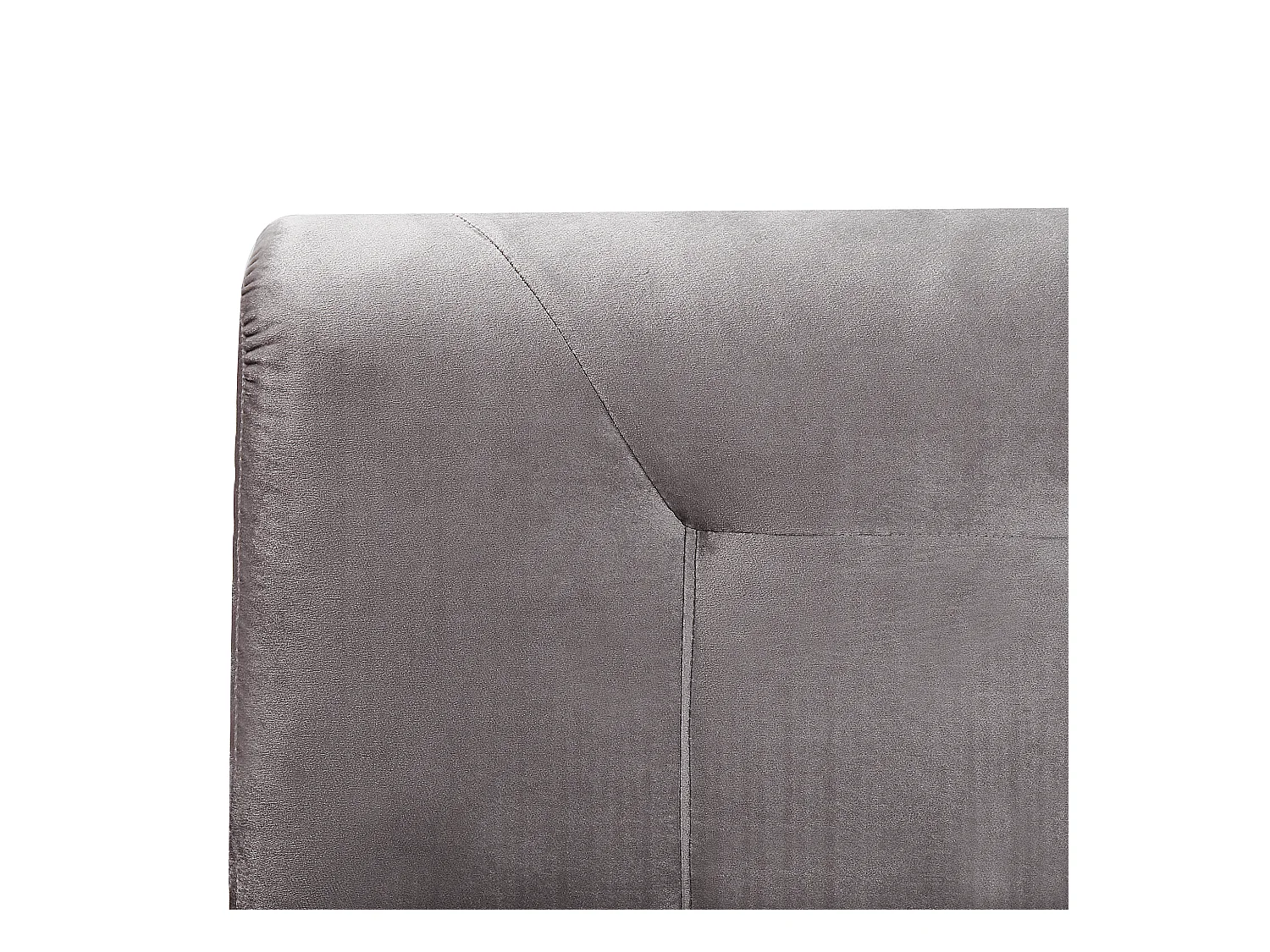 Lit Boxspring Velours MARQUISE 160 x 200 cm Gris