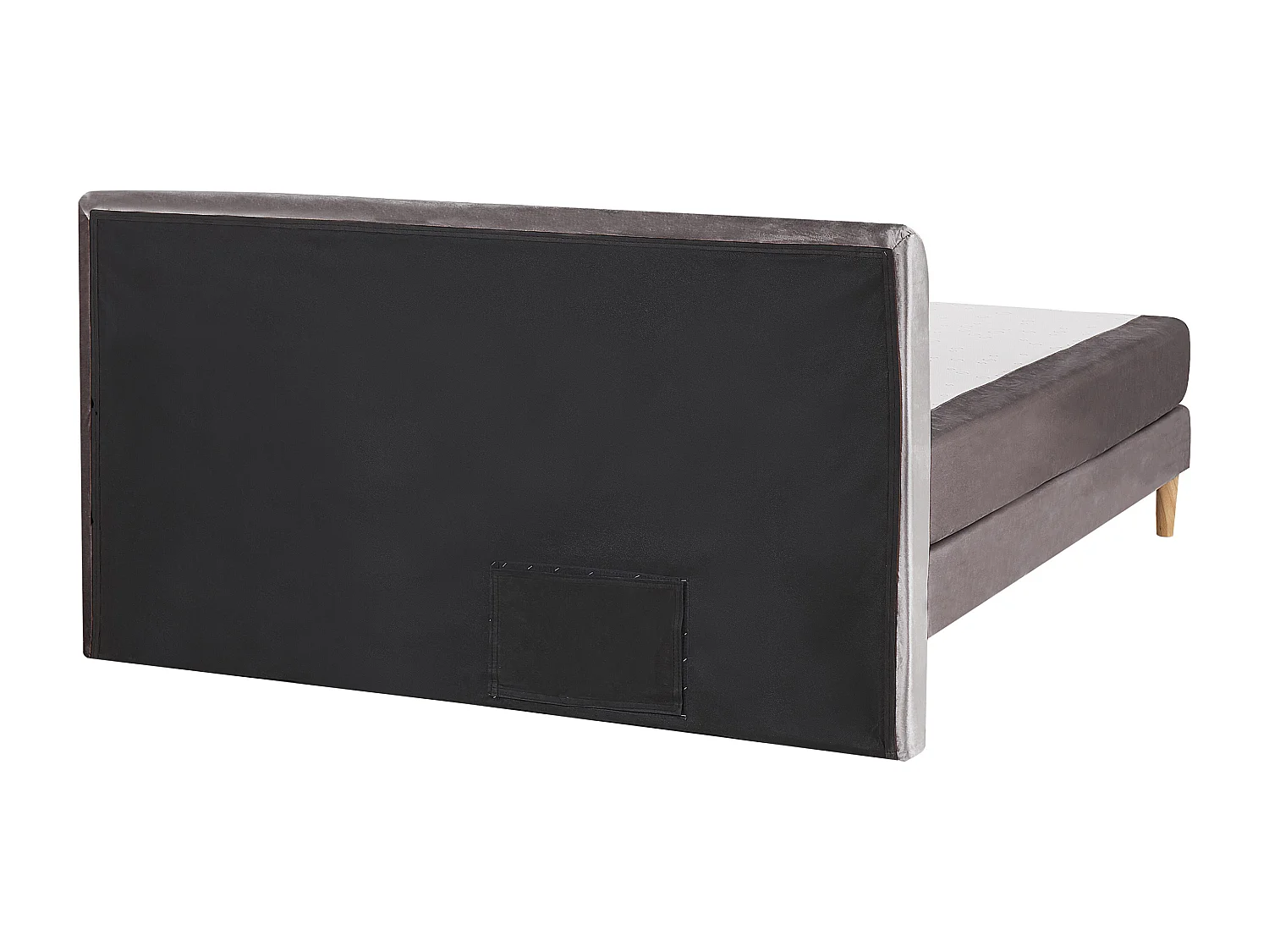 Letto Continentale Velluto MARQUISE 160 x 200 cm Grigio