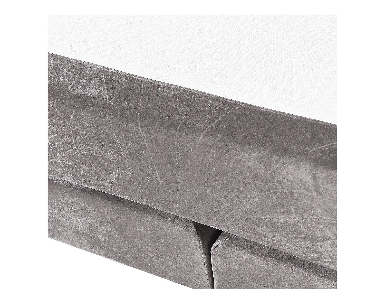 Letto Continentale Velluto MARQUISE 160 x 200 cm Grigio