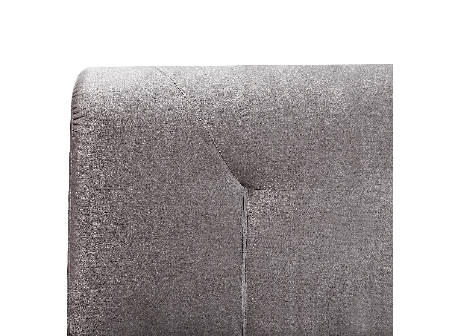 Letto Continentale Velluto MARQUISE 160 x 200 cm Grigio