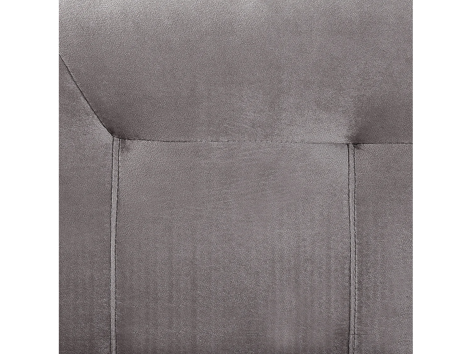 Letto Continentale Velluto MARQUISE 160 x 200 cm Grigio