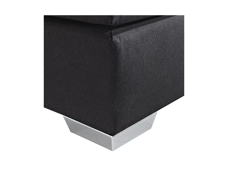 Cama continental Piel sintética PRESIDENT 180 x 200 cm Negro