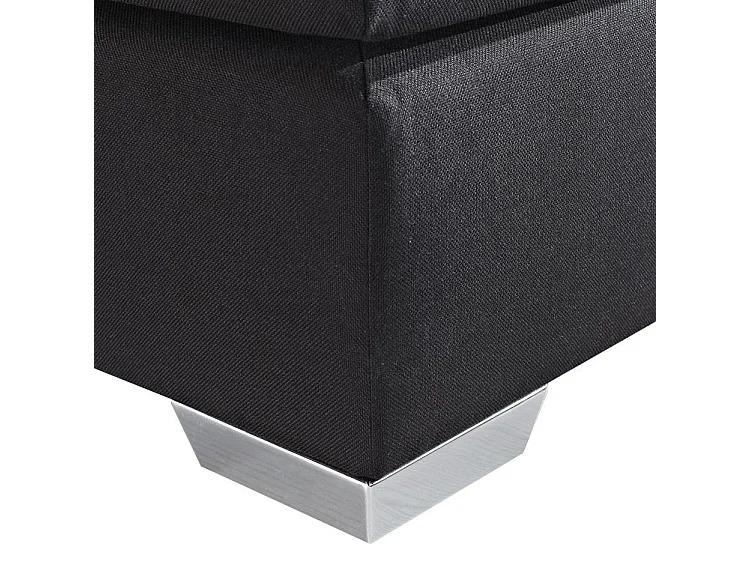 Boxspring Kunstleer PRESIDENT 180 x 200 cm Zwart