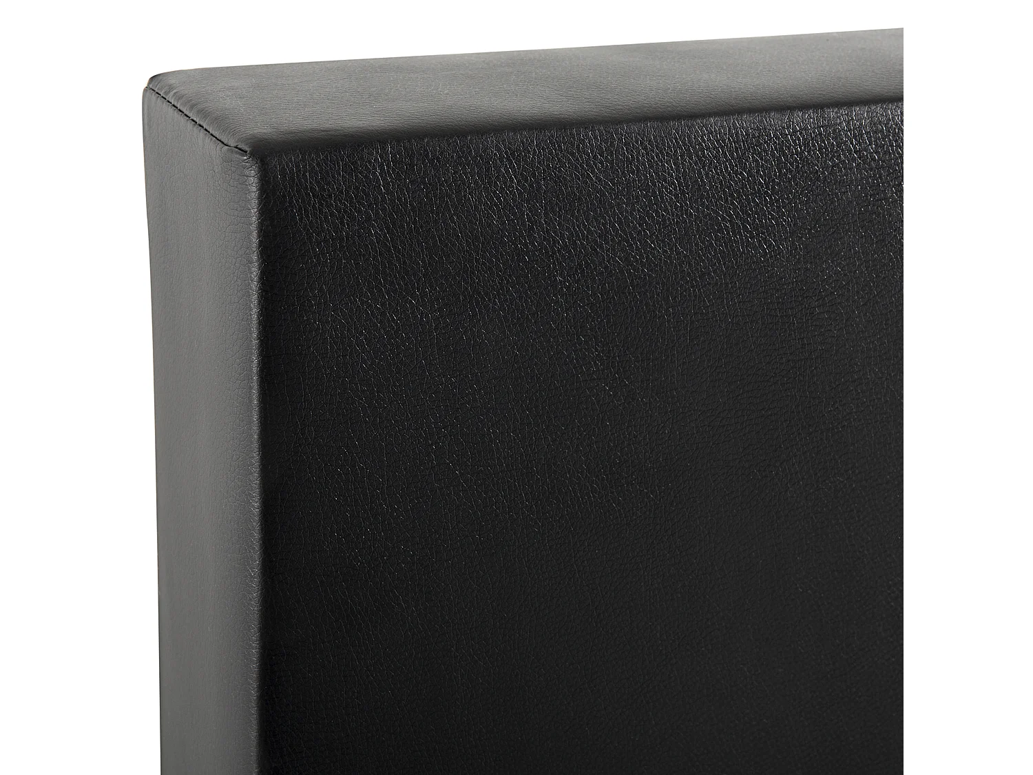 Divan Bed Faux Leather PRESIDENT 180 x 200 cm (EU Super King) Black
