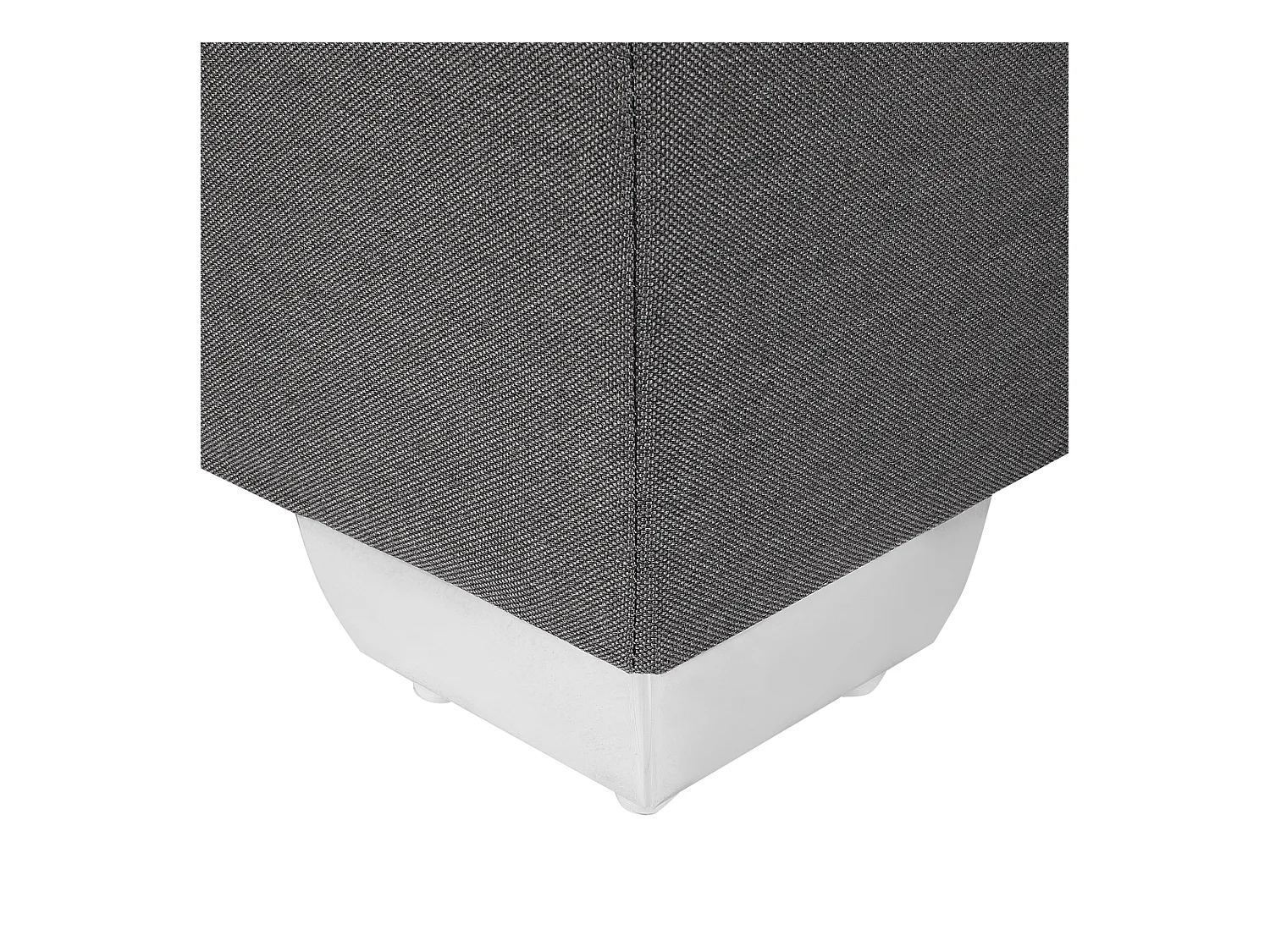 Lit Boxspring Tissu PRESIDENT 180 x 200 cm Gris foncé