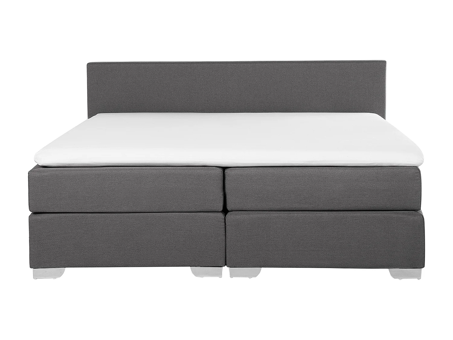 Boxspring Stof PRESIDENT 180 x 200 cm Donkergrijs