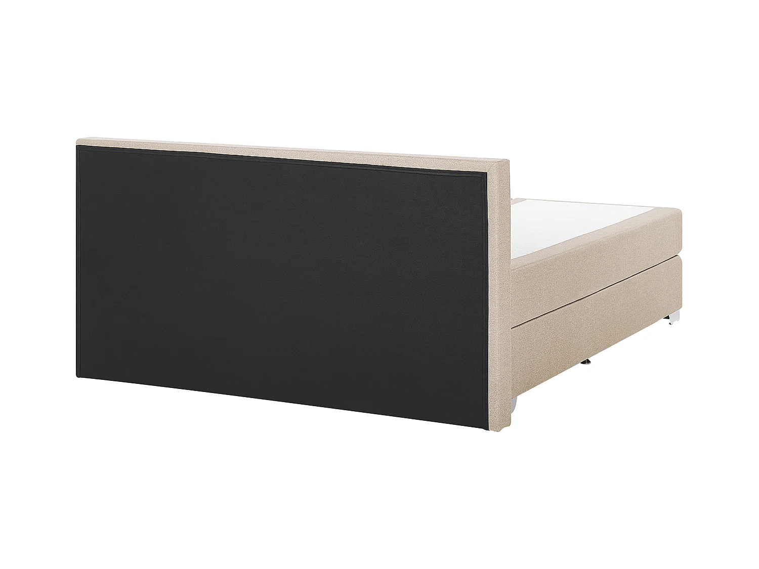 Lit Boxspring Tissu PRESIDENT 160 x 200 cm Beige