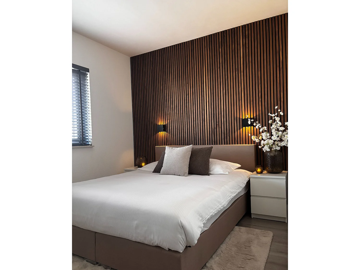 Boxspring Stof PRESIDENT 160 x 200 cm Beige