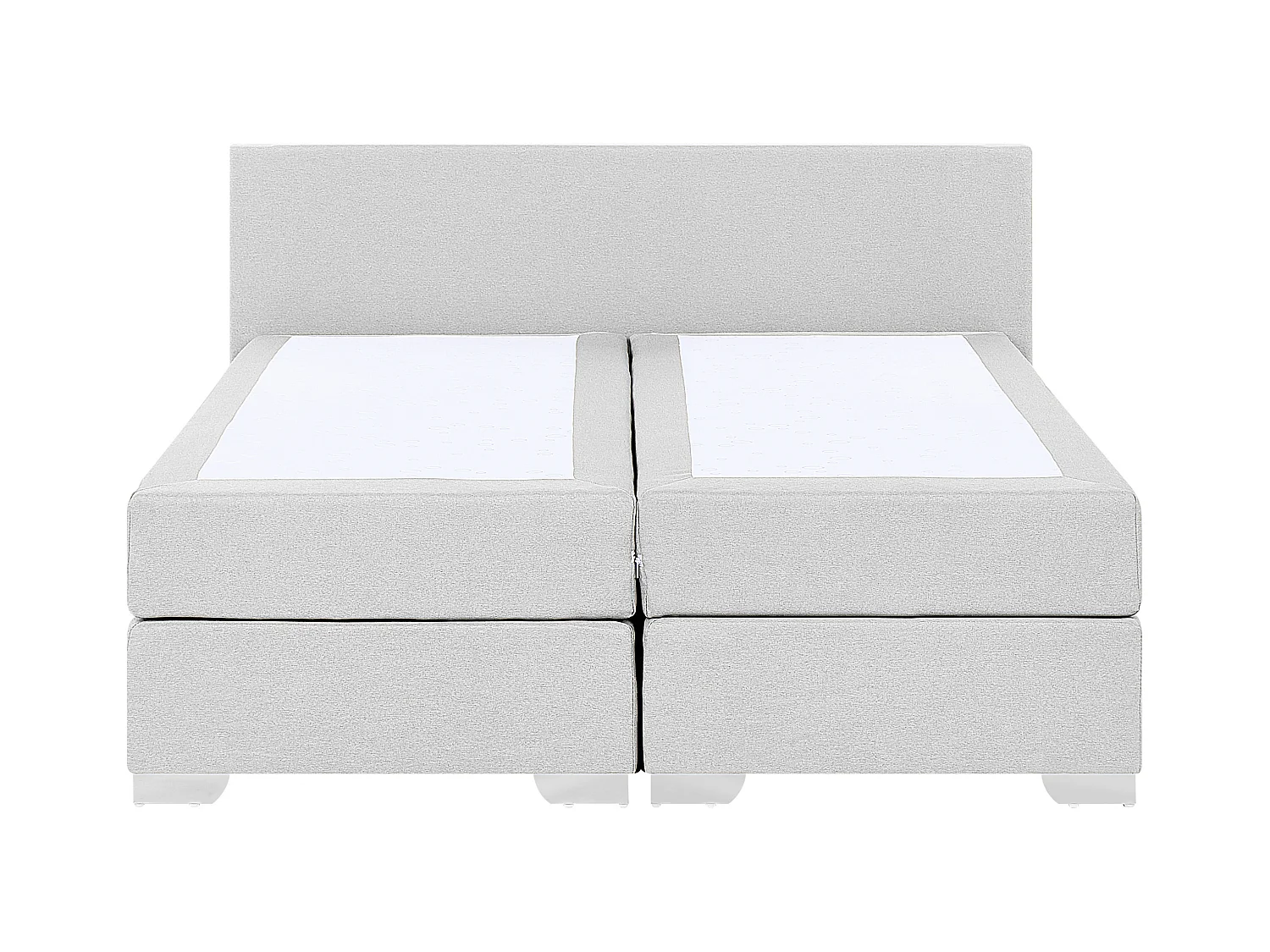 Boxspring Stof PRESIDENT 160 x 200 cm Lichtgrijs