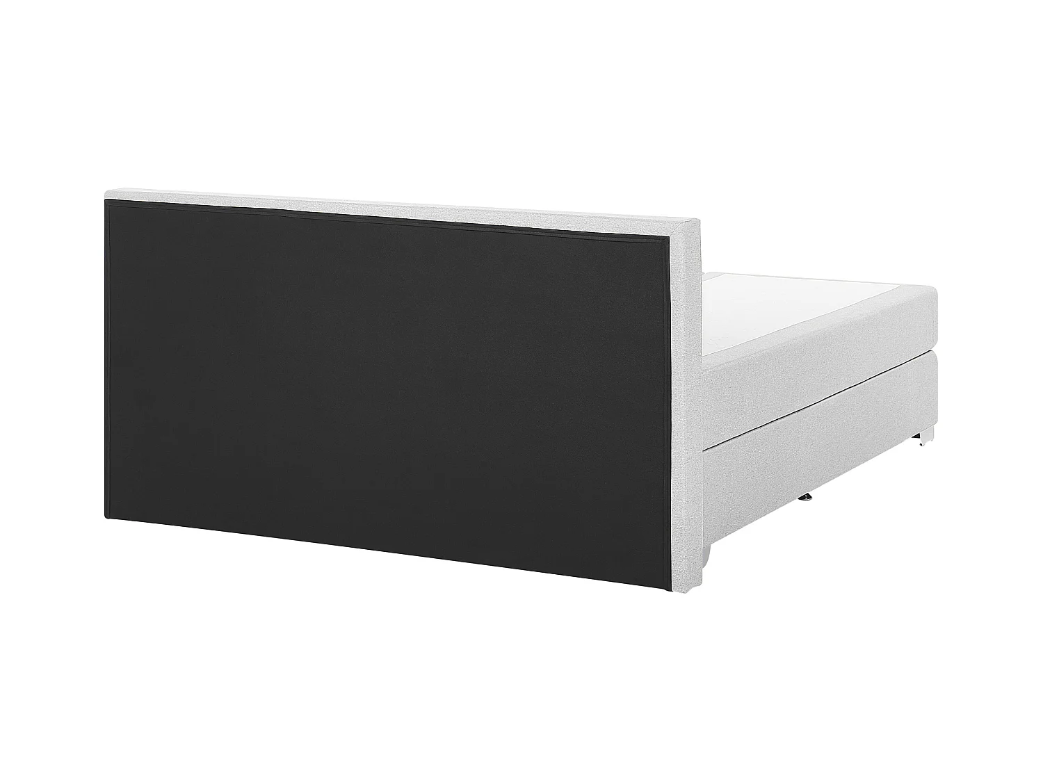 Boxspring Stof PRESIDENT 160 x 200 cm Lichtgrijs