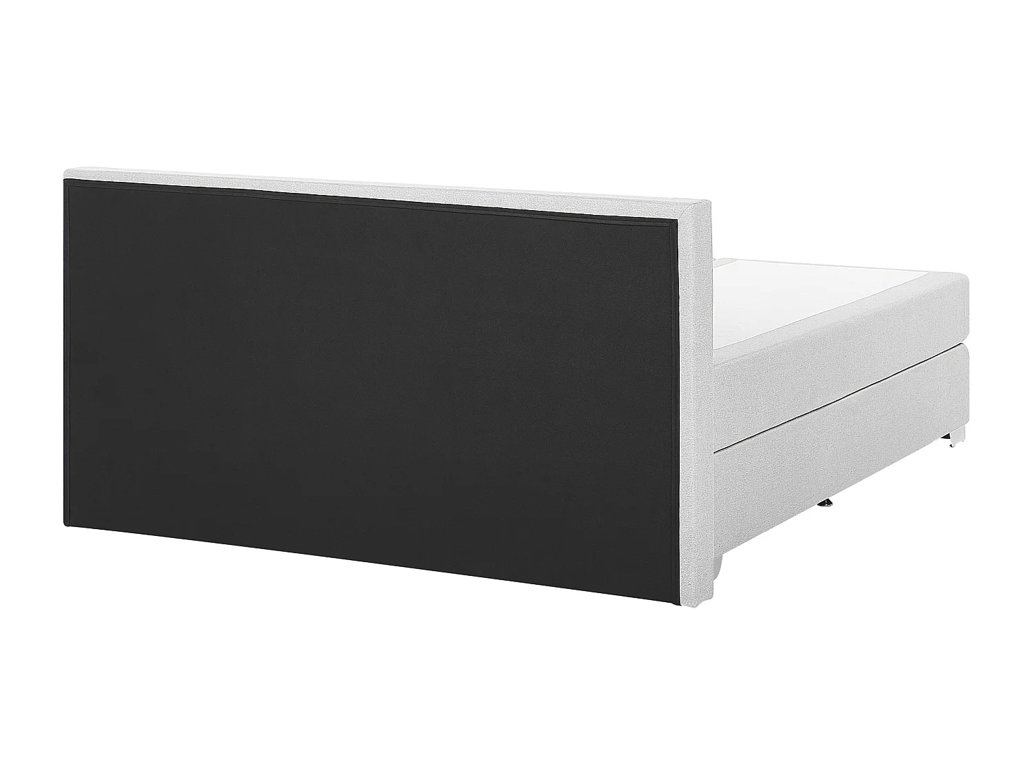 Boxspring Stof PRESIDENT 160 x 200 cm Lichtgrijs