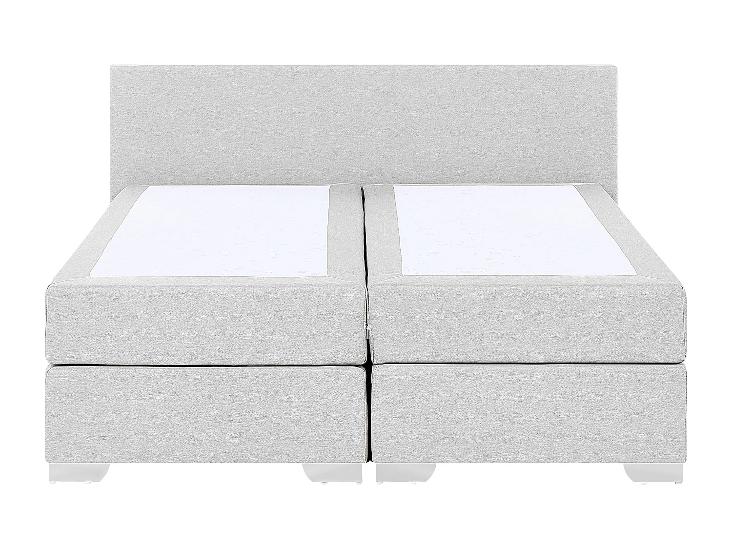 Boxspring Stof PRESIDENT 160 x 200 cm Lichtgrijs