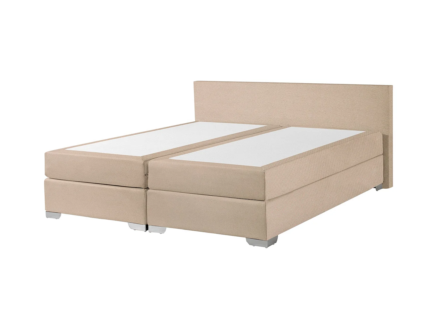 Letto Continentale Tessuto PRESIDENT 180 x 200 cm Beige