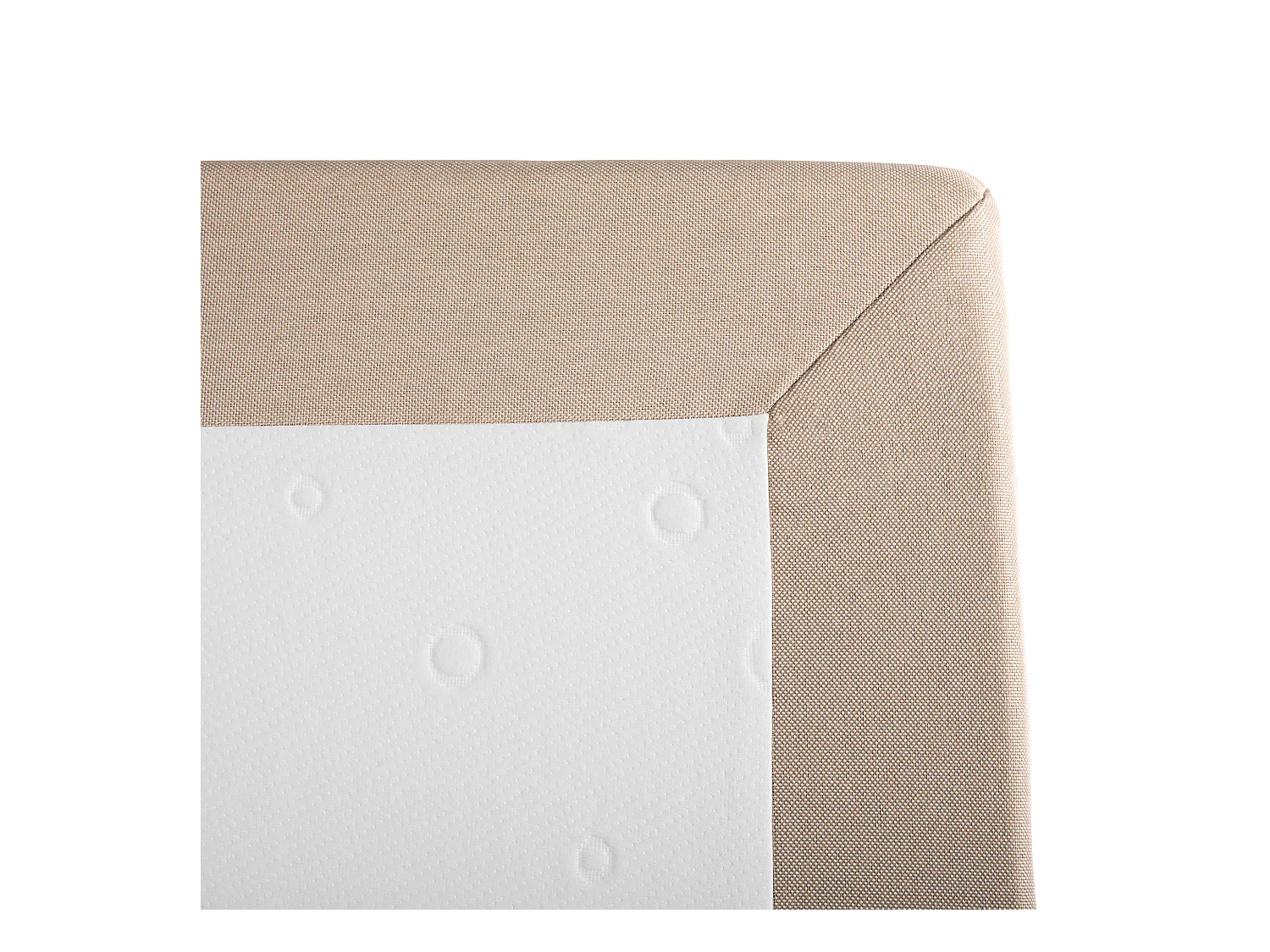 Letto Continentale Tessuto PRESIDENT 180 x 200 cm Beige