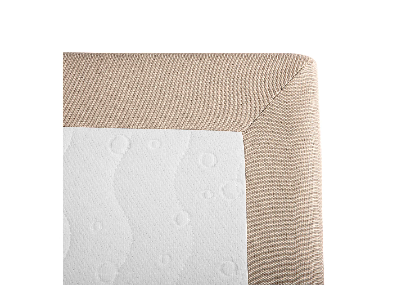 Letto Continentale Tessuto PRESIDENT 180 x 200 cm Beige