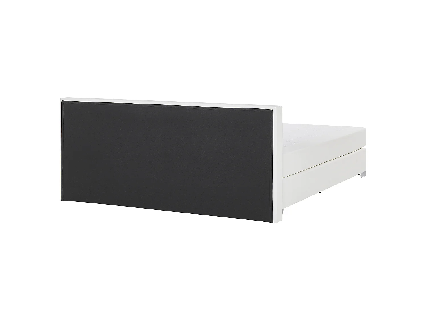 Lit Boxspring Cuir PU PRESIDENT 160 x 200 cm Blanc