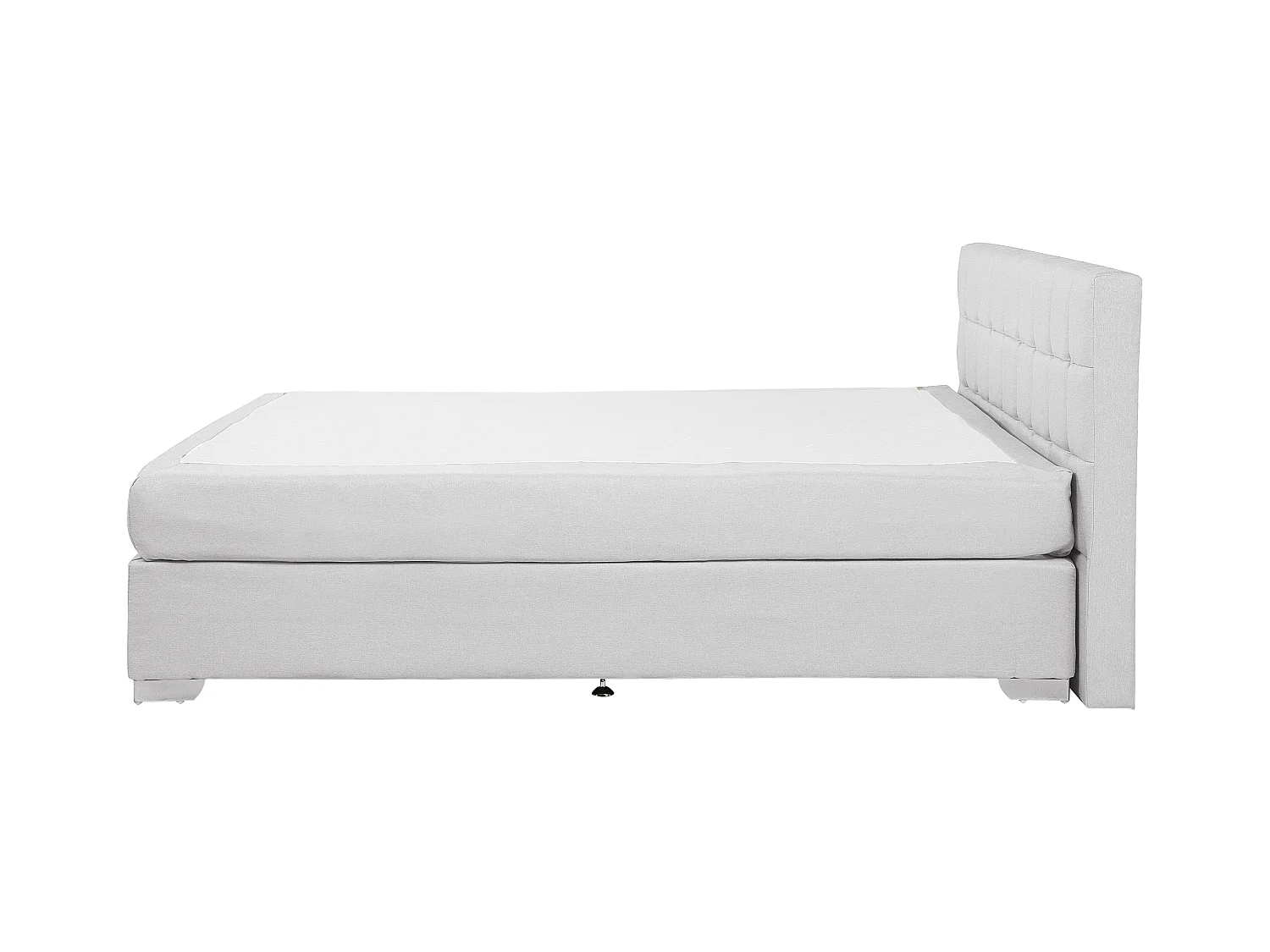 Lit Boxspring Tissu ADMIRAL 180 x 200 cm Gris clair