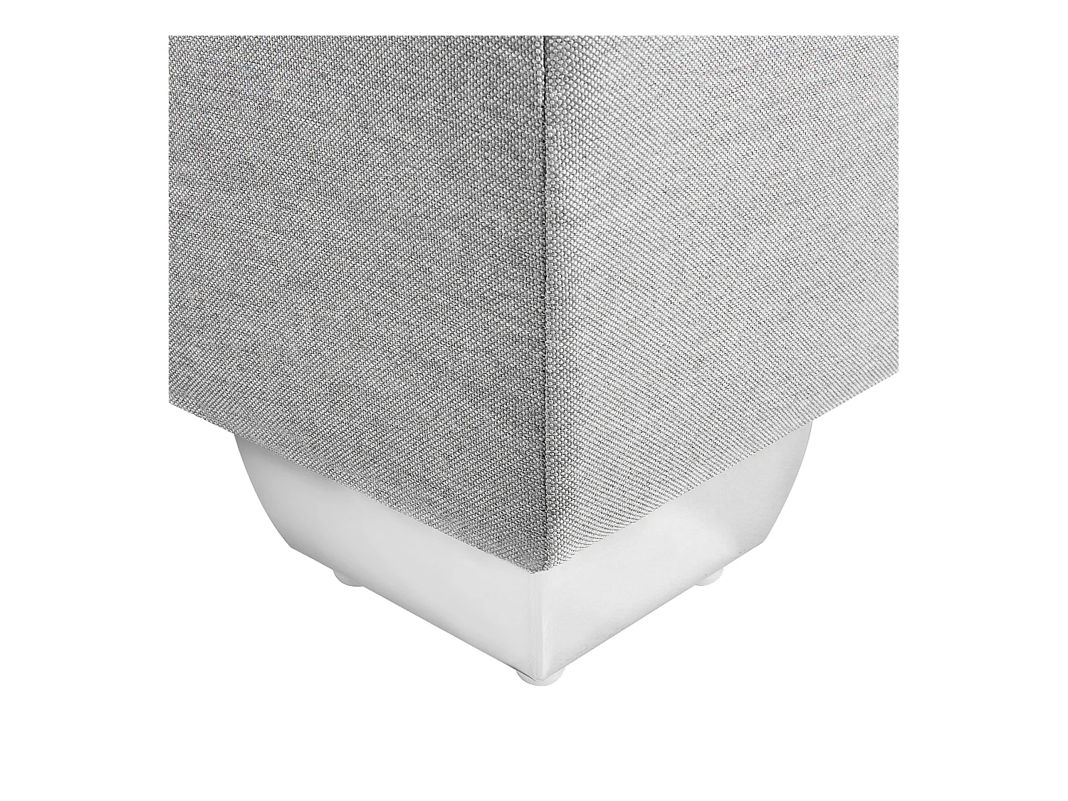 Lit Boxspring Tissu ADMIRAL 180 x 200 cm Gris clair