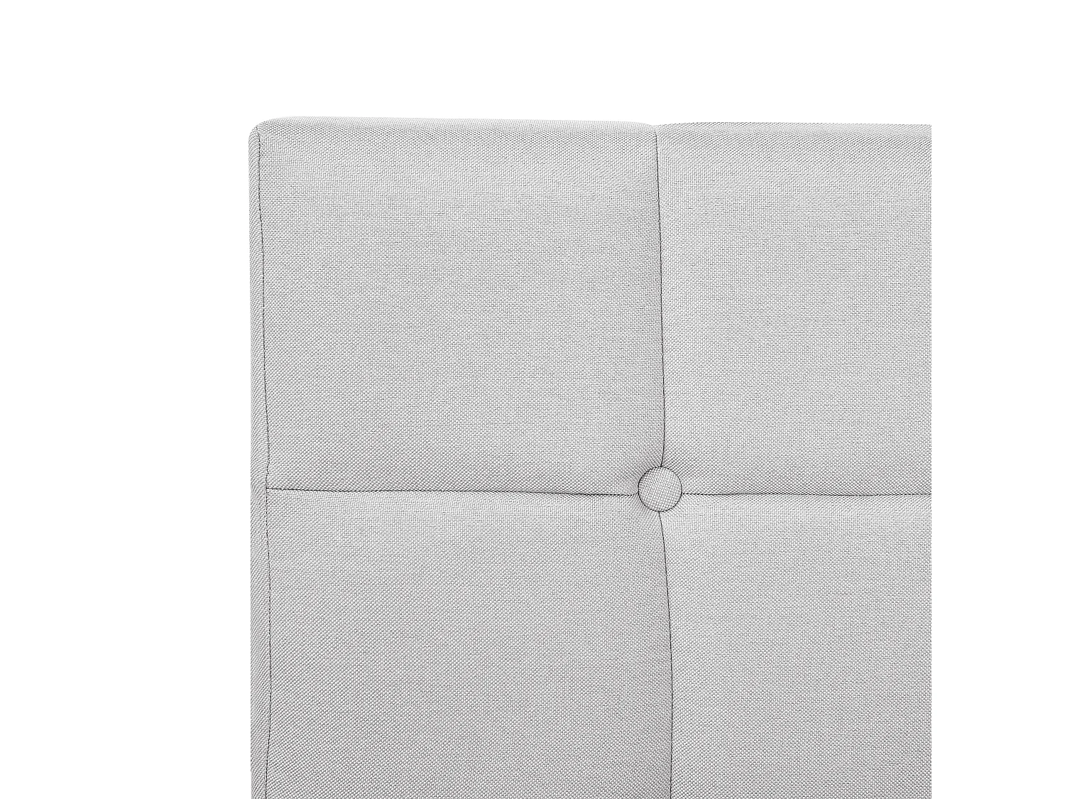 Cama continental Tecido ADMIRAL 180 x 200 cm Cinzento claro