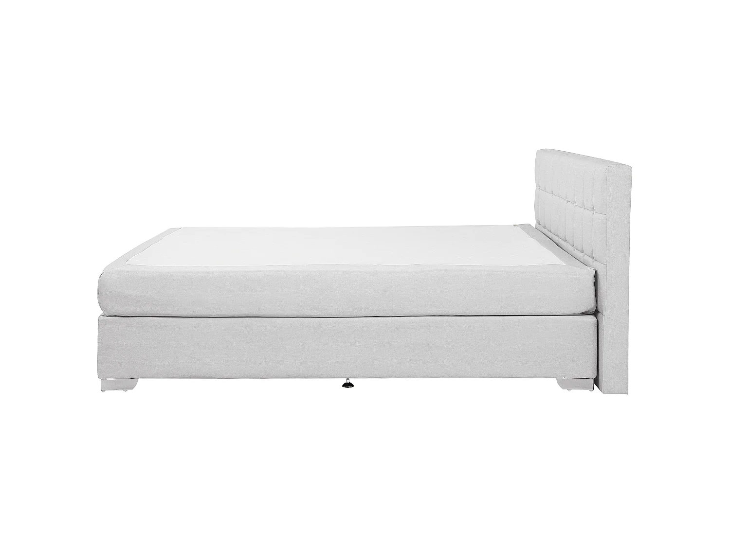 Boxspring Stof ADMIRAL 180 x 200 cm Lichtgrijs