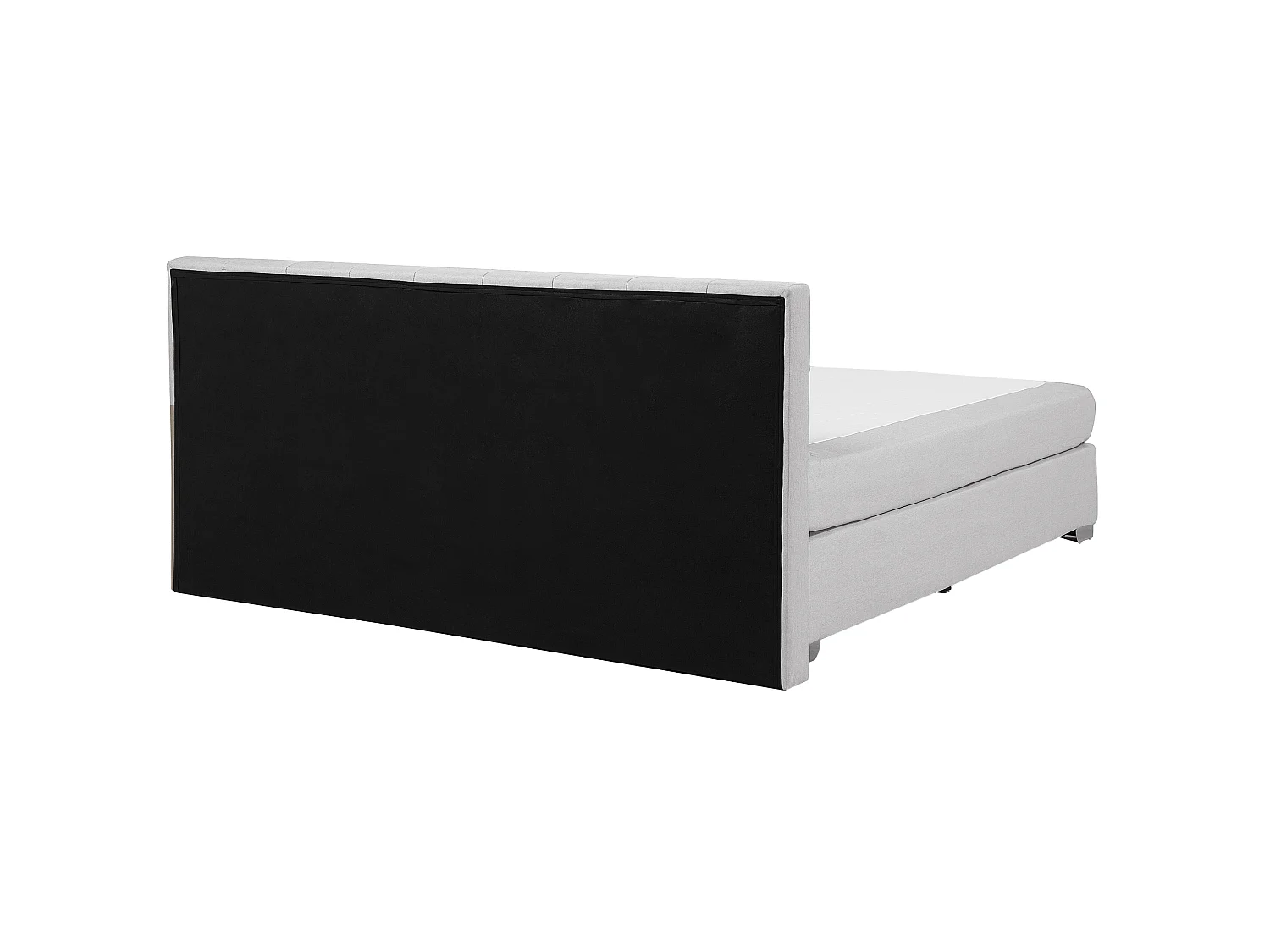 Boxspring Stof ADMIRAL 180 x 200 cm Lichtgrijs