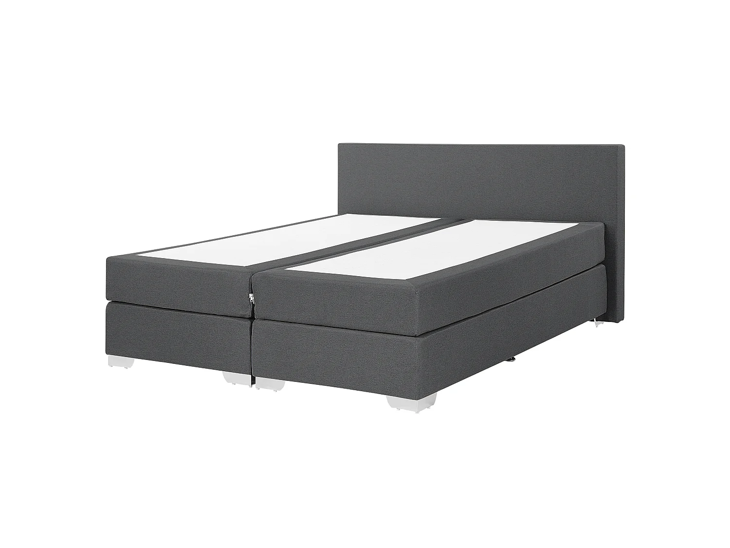 Boxspring Stof PRESIDENT 160 x 200 cm Donkergrijs